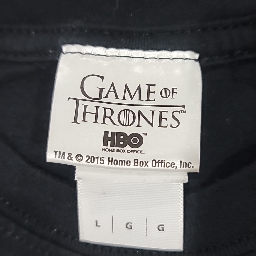 HBO Game Of Thrones Black Short Sleeve T-Shirt Size L - Picture 5 of 10
